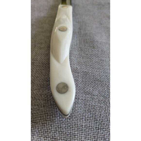 Cutco 1721 KA Serrated Knife Pearl White Handle Made in the USA Trimmer, Slicing - Picture 6 of 7